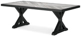 Beachcroft RECT Dining Table w/UMB OPT - alternate view 3