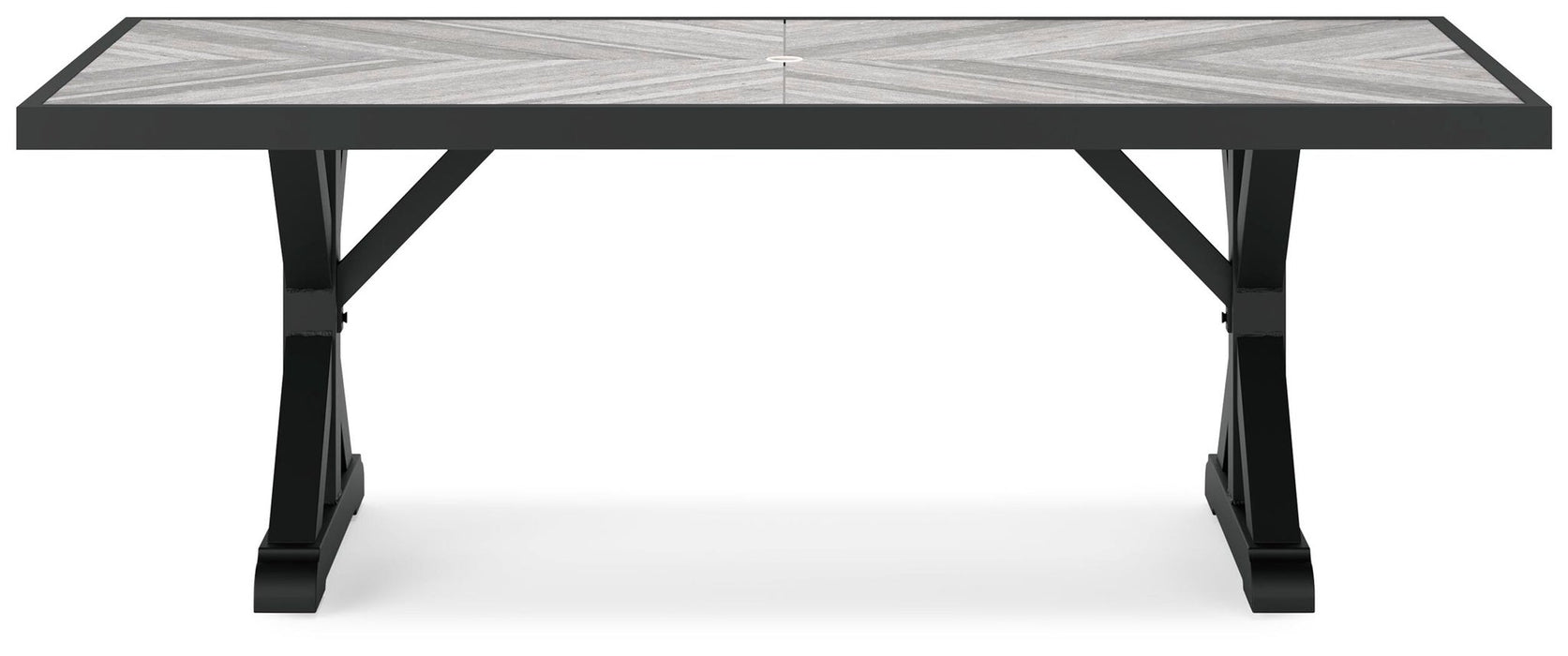 Beachcroft RECT Dining Table w/UMB OPT - alternate view 5