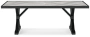 Beachcroft RECT Dining Table w/UMB OPT - alternate view 5