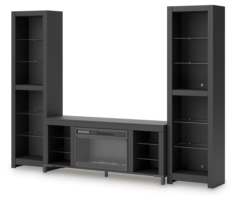 Cayberry 3-Piece Entertainment Center with Electric Fireplace - alternate view 3