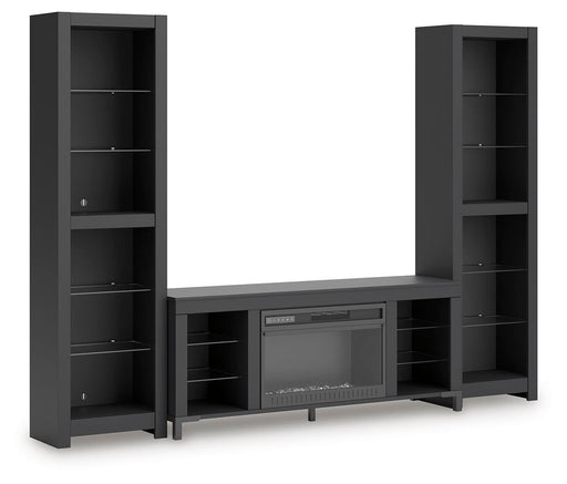 Cayberry 3-Piece Entertainment Center with Electric Fireplace - alternate view 2