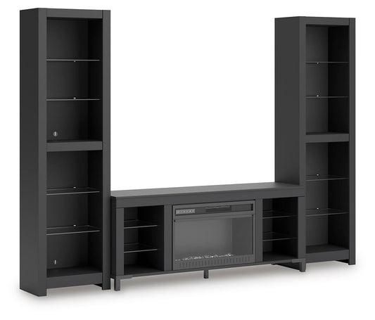 Cayberry 3-Piece Entertainment Center with Electric Fireplace - alternate view 2