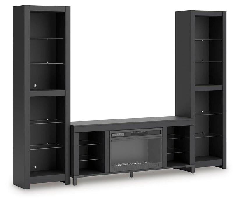 Cayberry 3-Piece Entertainment Center with Electric Fireplace - alternate view 2