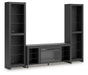 Cayberry 3-Piece Entertainment Center with Electric Fireplace - alternate view 2