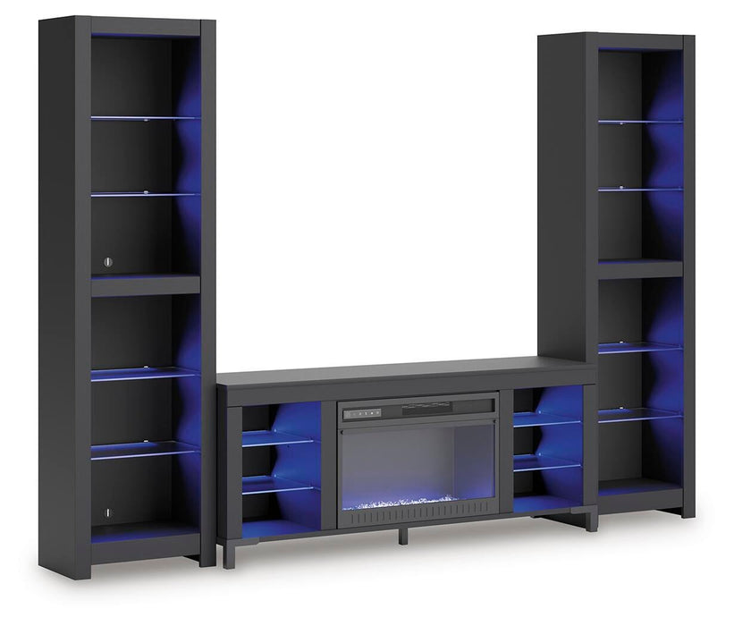 Cayberry 3-Piece Entertainment Center with Electric Fireplace - alternate view 4