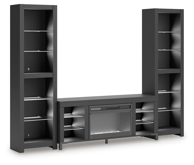 Cayberry 3-Piece Entertainment Center with Electric Fireplace - alternate view 6