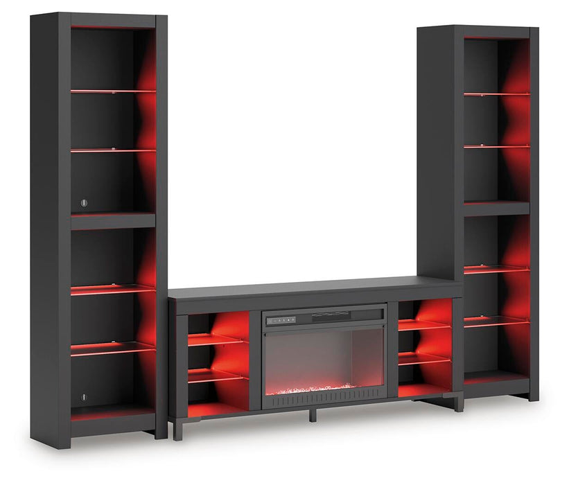 Cayberry 3-Piece Entertainment Center with Electric Fireplace - alternate view 5