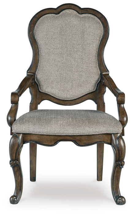 Maylee Dining UPH Arm Chair (2/CN) - alternate view 3