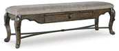 Maylee Upholstered Storage Bench - alternate view 2