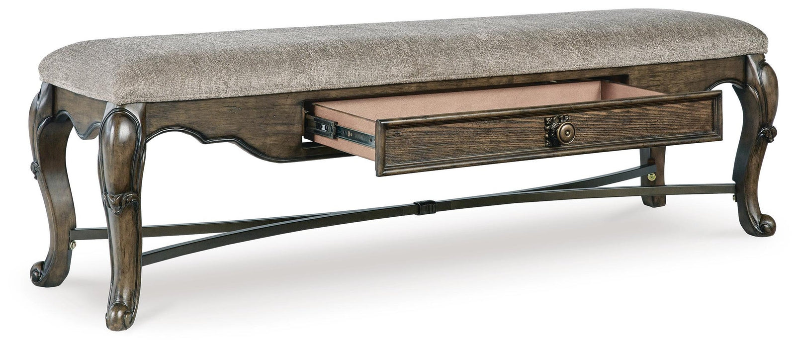 Maylee Upholstered Storage Bench - alternate view 3