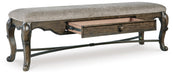 Maylee Upholstered Storage Bench - alternate view 3