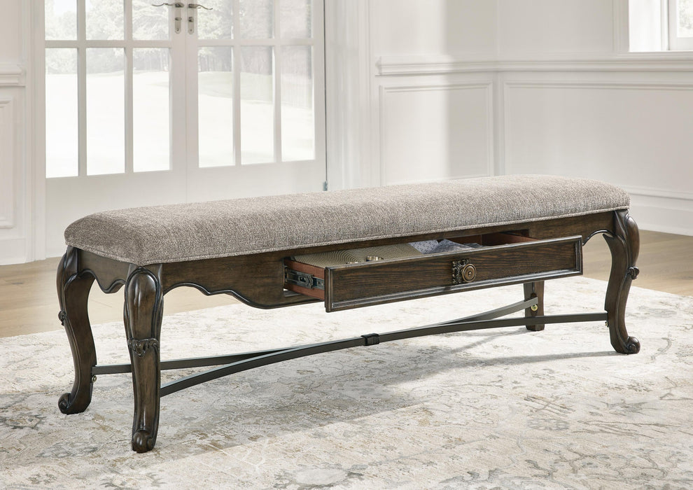Maylee Upholstered Storage Bench - alternate view 6