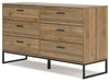 Deanlow Six Drawer Dresser - alternate view 3