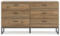 Deanlow Six Drawer Dresser - alternate view 5