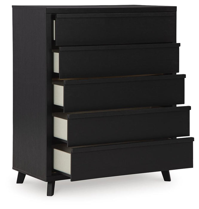 Danziar Five Drawer Wide Chest - alternate view 3