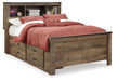 Trinell Full Bookcase Bed with 2 Sided Storage - alternate view 2