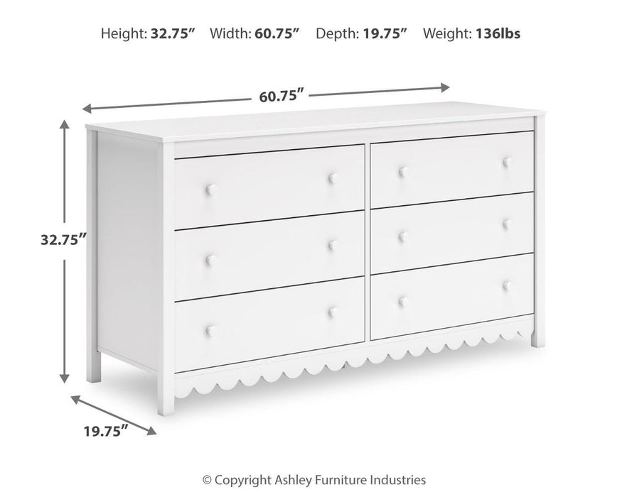 Hallityn Six Drawer Dresser - alternate view 10