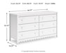 Hallityn Six Drawer Dresser - alternate view 10