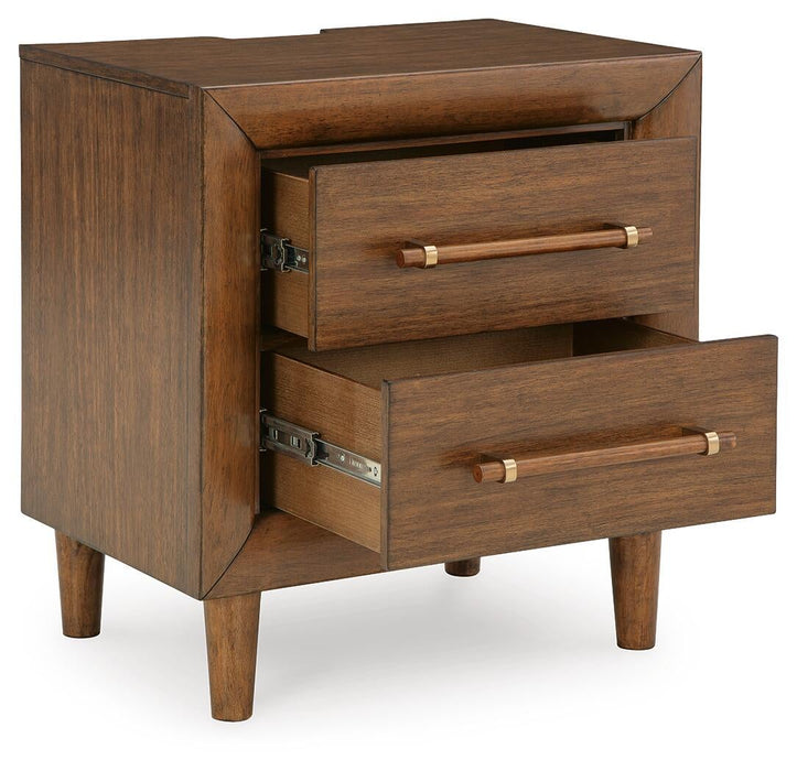 Lyncott Two Drawer Night Stand - alternate view 3