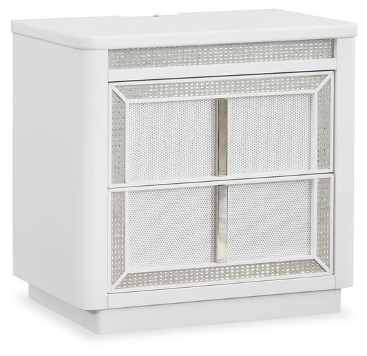Chalanna Two Drawer Night Stand - alternate view 2