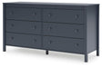 Simmenfort Six Drawer Dresser - alternate view 3