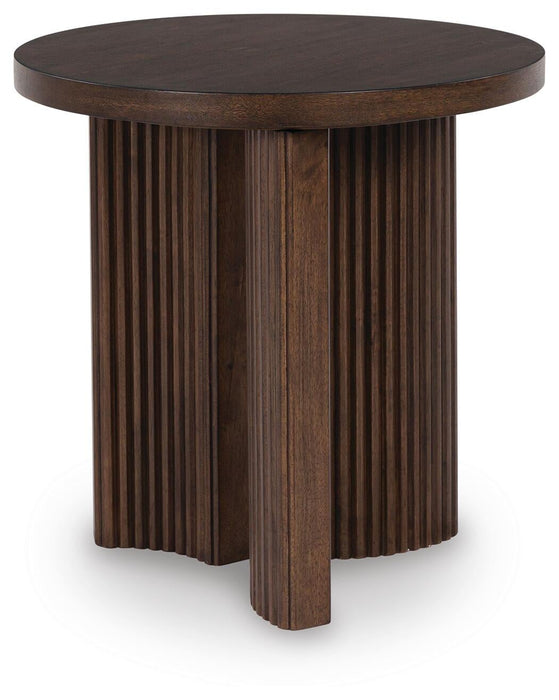 Korestone Round End Table - alternate view 2