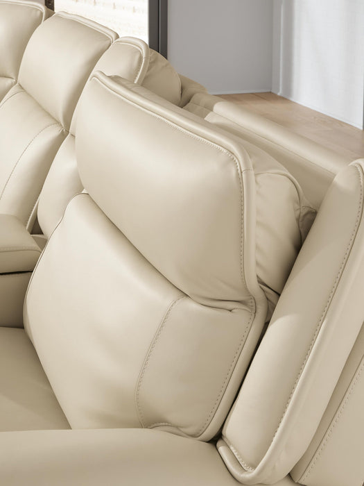 Double Deal 3-Piece Power Reclining Loveseat Sectional with Console - alternate view 3