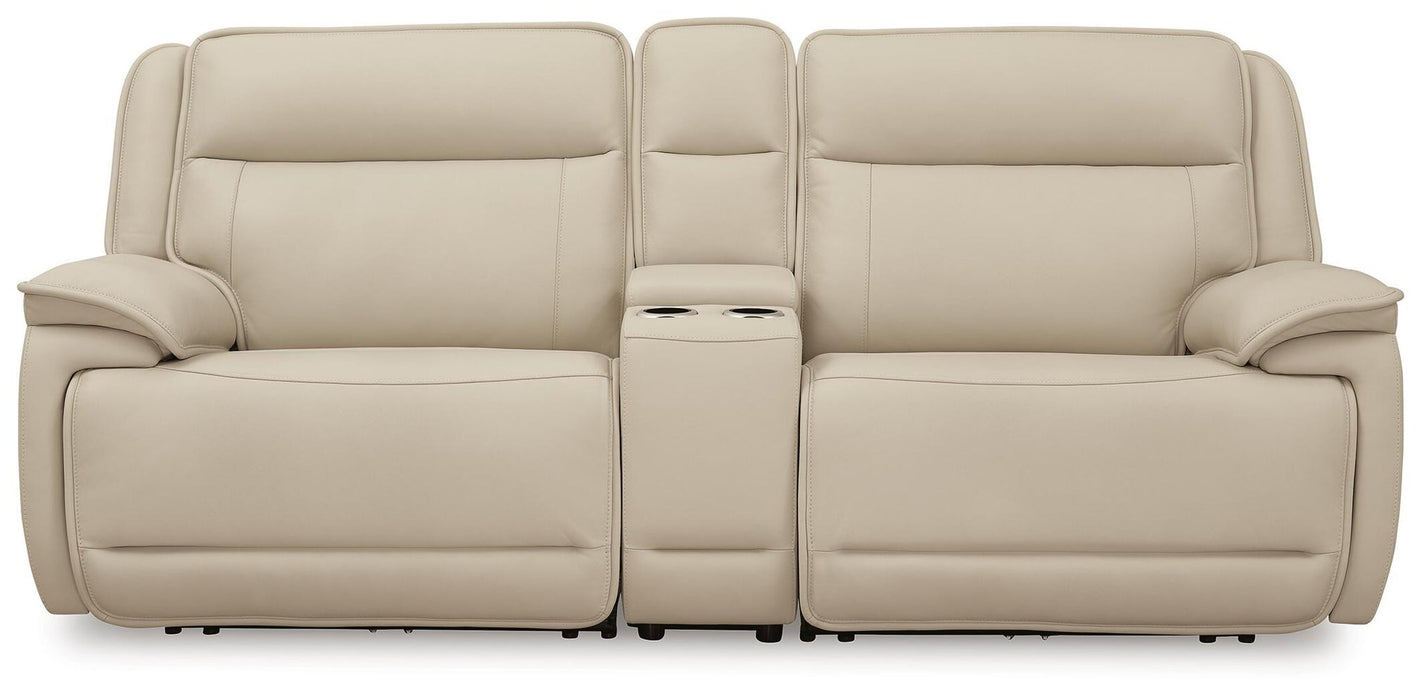 Double Deal 3-Piece Power Reclining Loveseat Sectional with Console - alternate view 2
