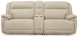 Double Deal 3-Piece Power Reclining Loveseat Sectional with Console - alternate view 2