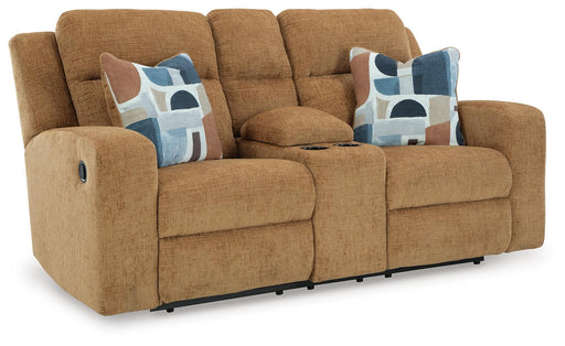 Kanlow DBL Rec Loveseat w/Console - alternate view 2