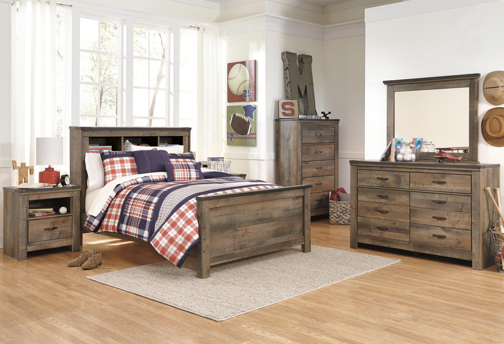Trinell Full Bookcase Panel Bed - alternate view 4