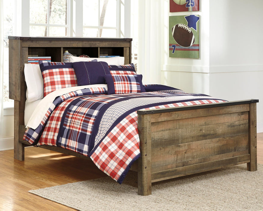 Trinell Full Bookcase Panel Bed - alternate view 3
