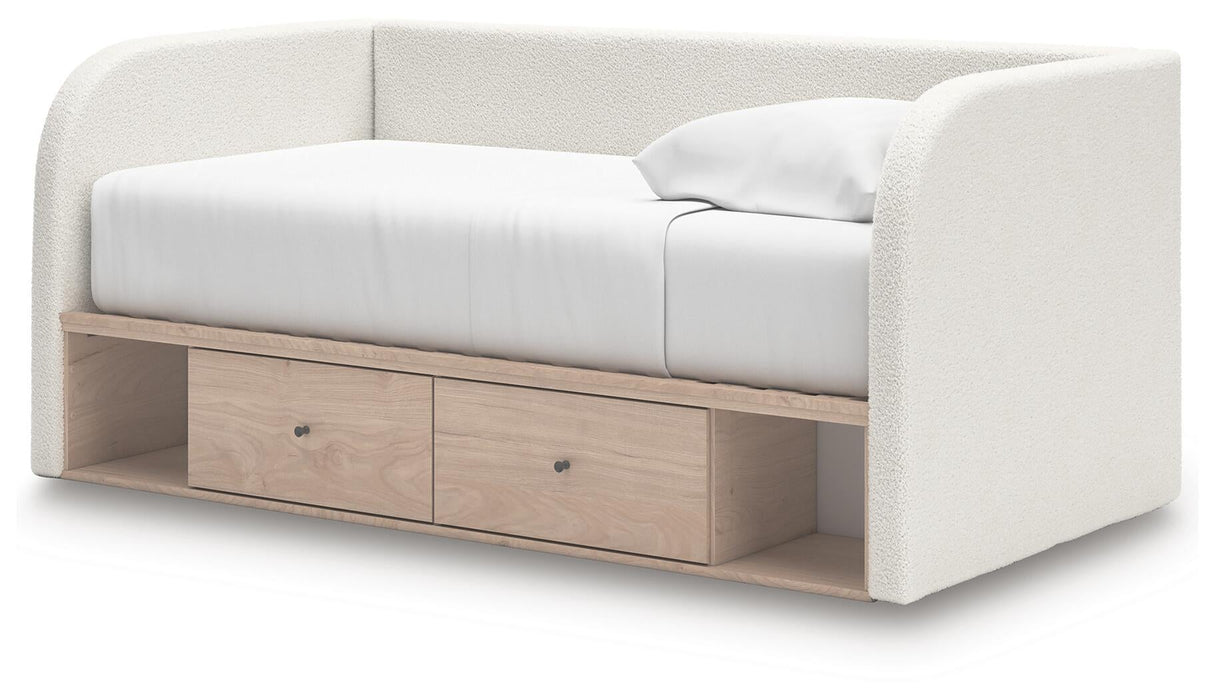 Arloster Twin Upholstered Day Bed with Storage - alternate view 3