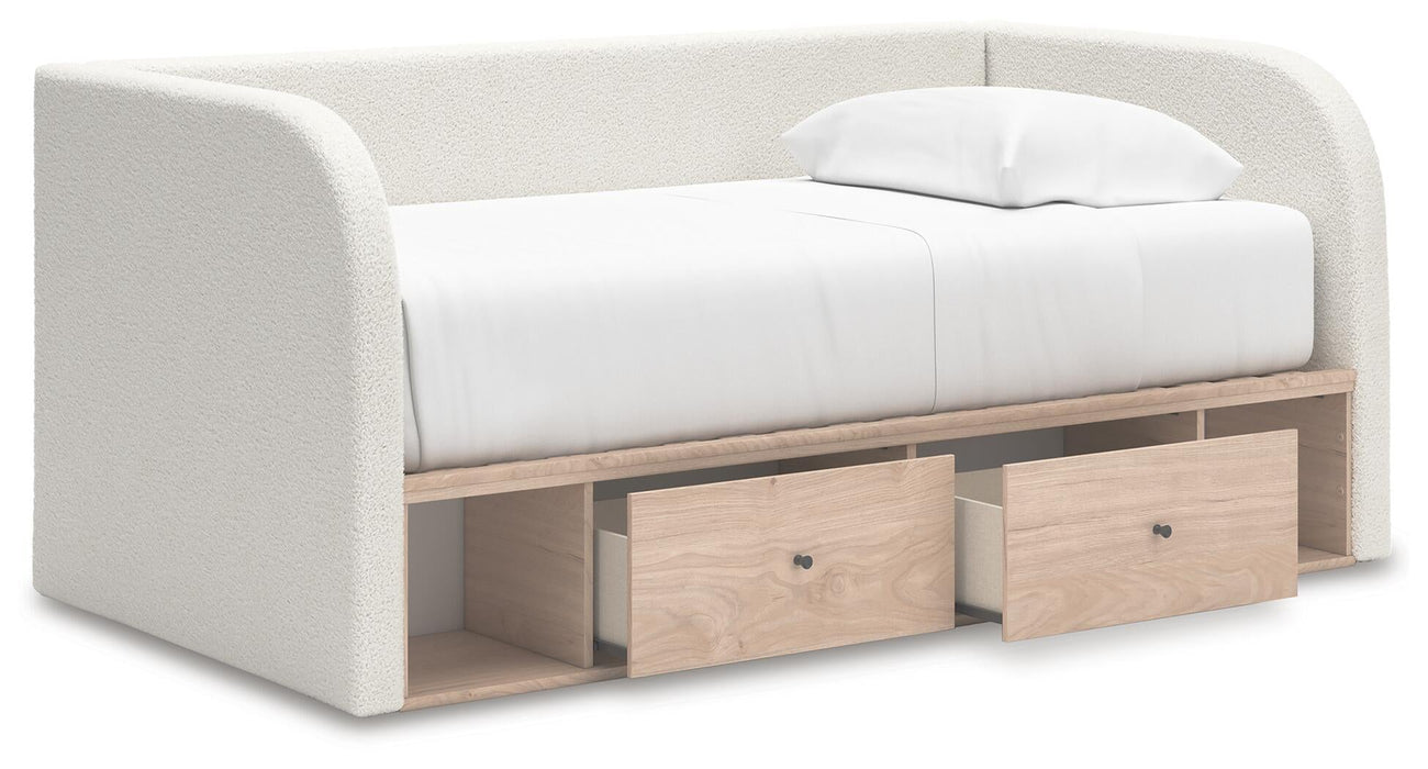 Arloster Twin Upholstered Day Bed with Storage - alternate view 5
