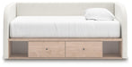 Arloster Twin Upholstered Day Bed with Storage - alternate view 6