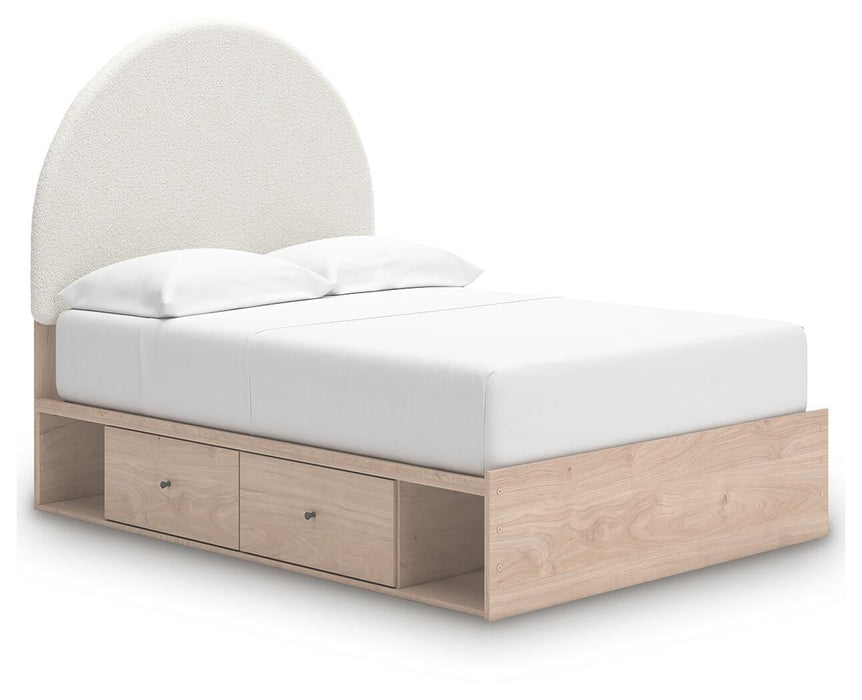 Arloster Full Upholstered Panel Bed with Storage - alternate view 2