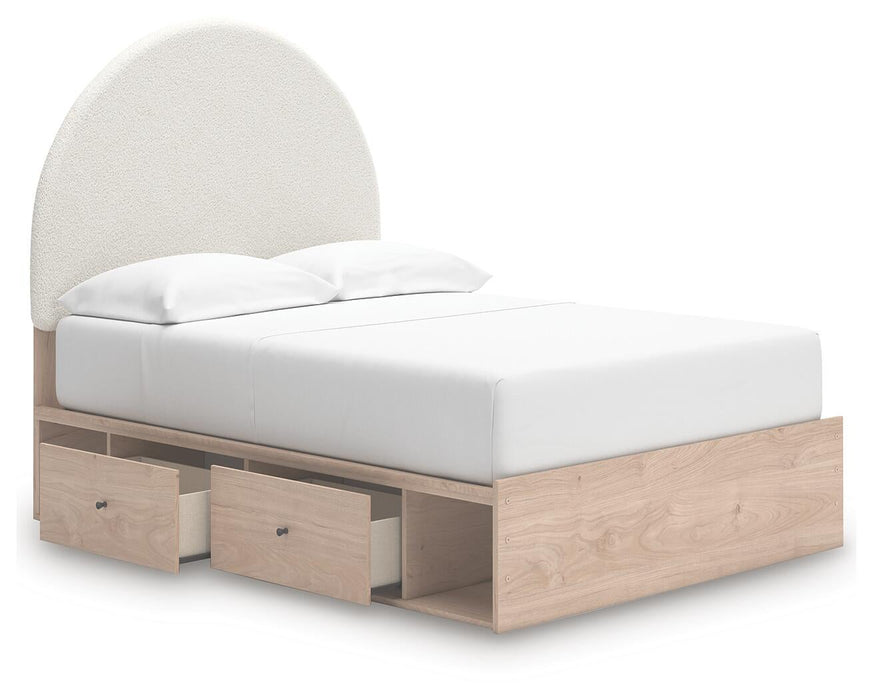 Arloster Full Upholstered Panel Bed with Storage - alternate view 5