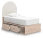 Arloster Twin Upholstered Panel Bed with Storage - alternate view 5