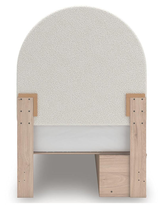 Arloster Twin Upholstered Panel Bed with Storage - alternate view 7
