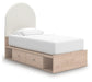 Arloster Twin Upholstered Panel Bed with Storage - alternate view 2