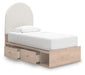 Arloster Twin Upholstered Panel Bed with Storage - alternate view 5