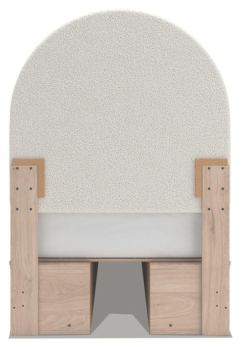 Arloster Twin Upholstered Panel Bed with Storage - alternate view 7
