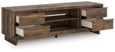 Zadilyn XL TV Stand w/Fireplace Option - alternate view 4