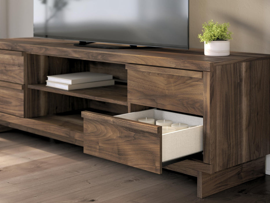 Zadilyn XL TV Stand w/Fireplace Option - alternate view 9