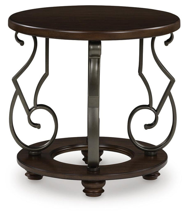 Frallyn Round End Table - alternate view 3