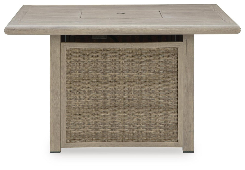 Cliff Trails Square Fire Pit Table - alternate view 4