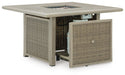 Cliff Trails Square Fire Pit Table - alternate view 6