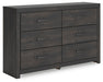 Hollivern Six Drawer Dresser - alternate view 2