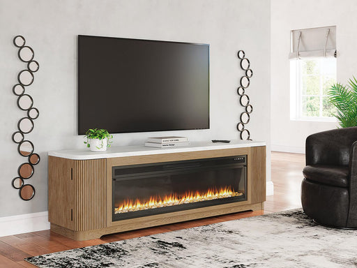 Camdill 80" TV Stand with Electric Fireplace - alternate view 2