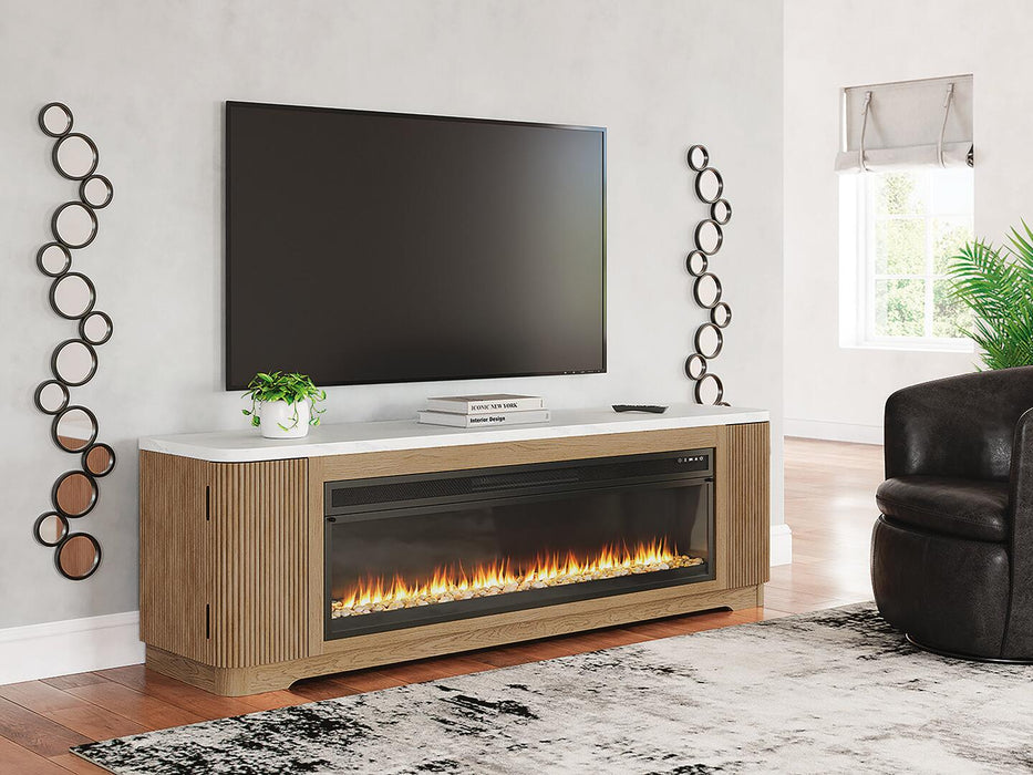 Camdill 80" TV Stand with Electric Fireplace - alternate view 2